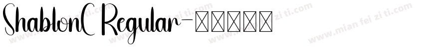 ShablonC Regular字体转换